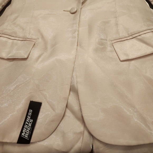 Mistress Rocks High Shine Tuxedo jacke S,   and the trousers M,  New without tag - Picture 3 of 13